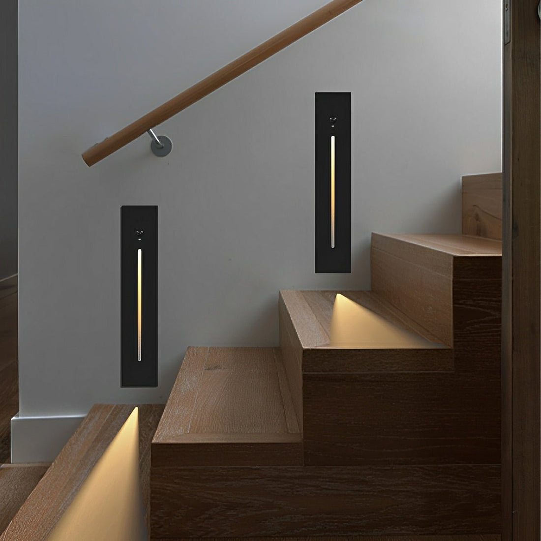 Indoor Minimalist Motion Sensor LED Recessed Stairway Wall Lights - Flyachilles