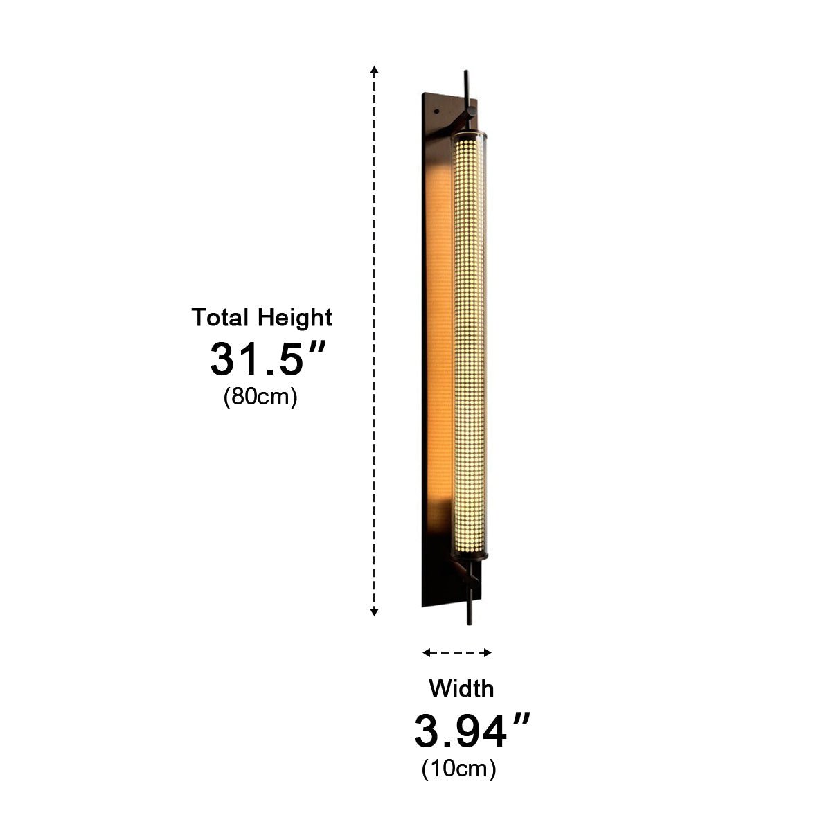 Industrial LED Wall Sconce – Stainless Steel Long Strip Wall Light - Flyachilles