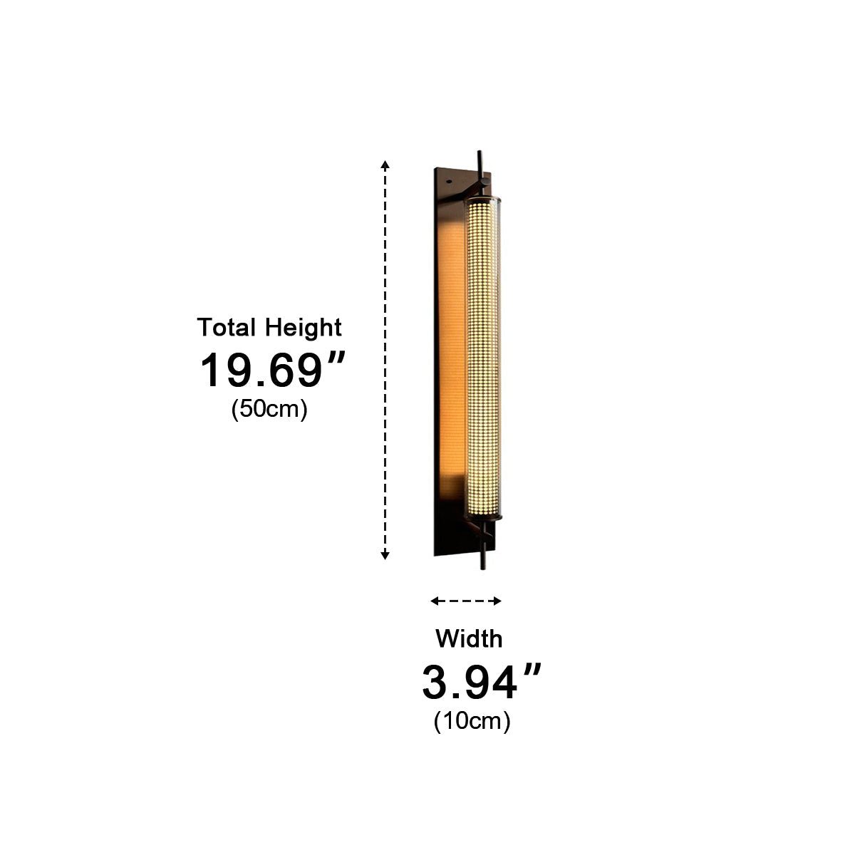 Industrial LED Wall Sconce – Stainless Steel Long Strip Wall Light - Flyachilles