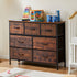 Large Capacity 5 - 10 Drawer Fabric Storage Cabinet Organizer - Flyachilles