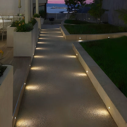 LED Deck Stair Lights Outdoor Step Lights Recessed In - ground Lights 8 Pcs - Flyachilles