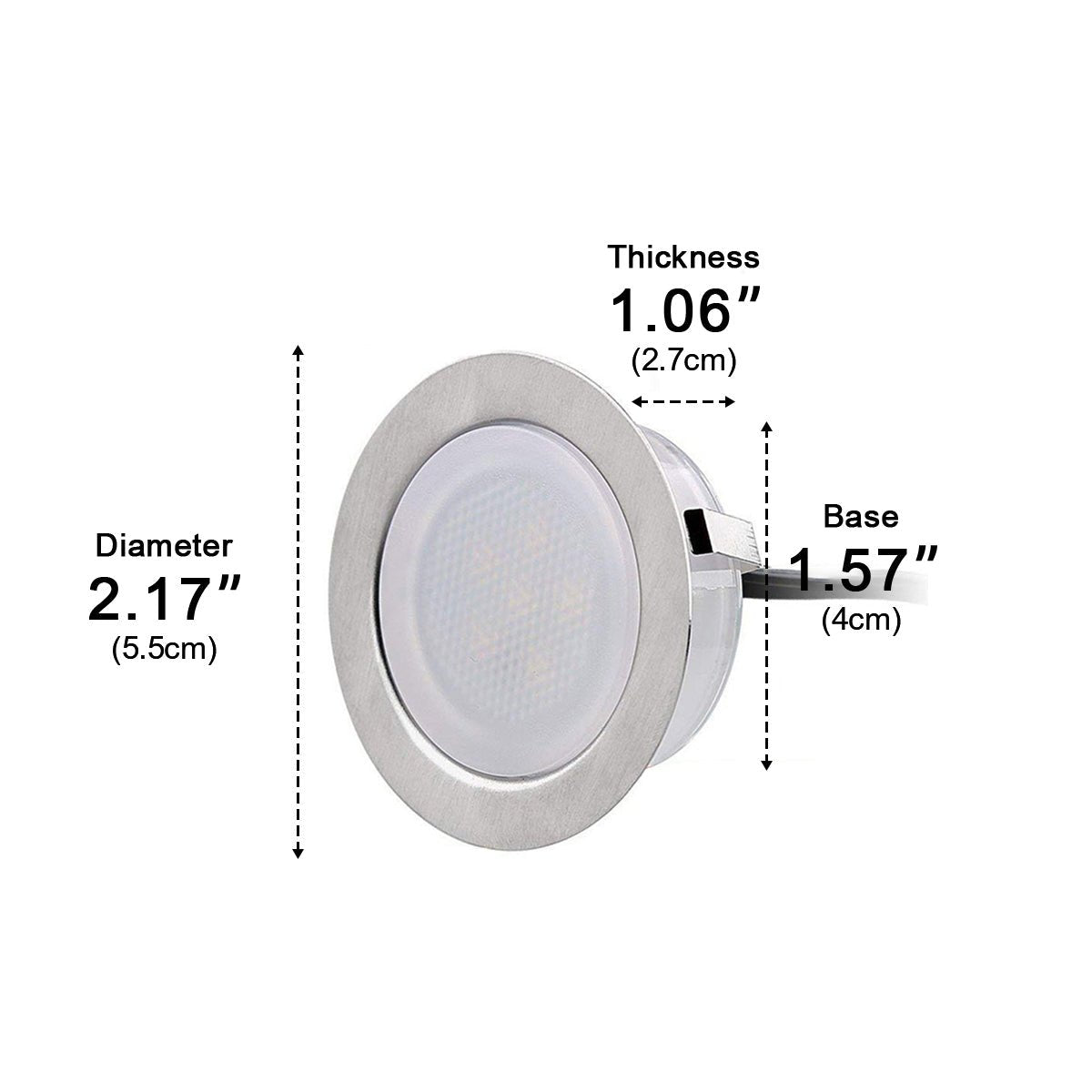 LED Deck Stair Lights Plug In Outdoor Step Lights Recessed In - ground 8 Pcs - Flyachilles