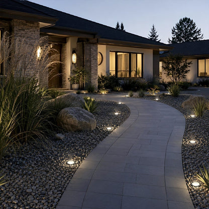 LED Deck Stair Lights Plug In Outdoor Step Lights Recessed In - ground 8 Pcs - Flyachilles