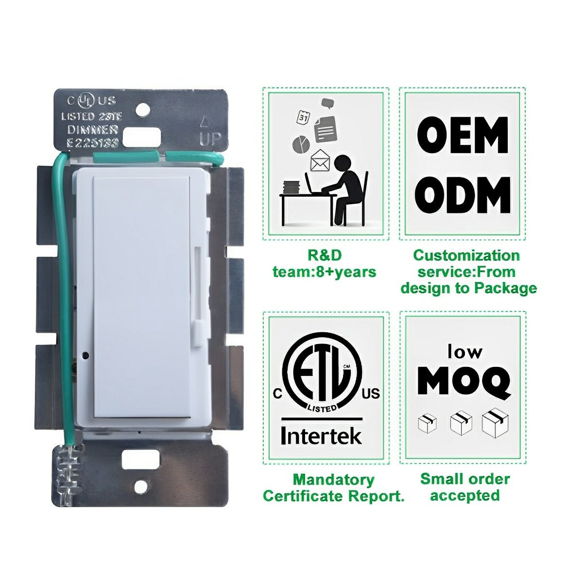 LED Light Dimmer Triac Dimmer Wall Switch Controller - Flyachilles