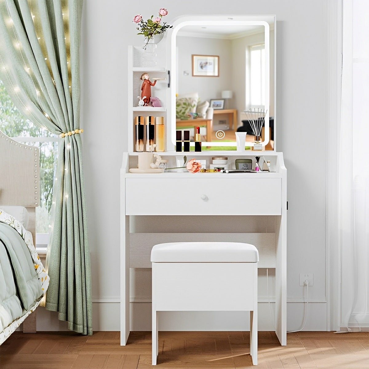 LED Makeup Vanity Table – 3-Color Temperature Light - Flyachilles
