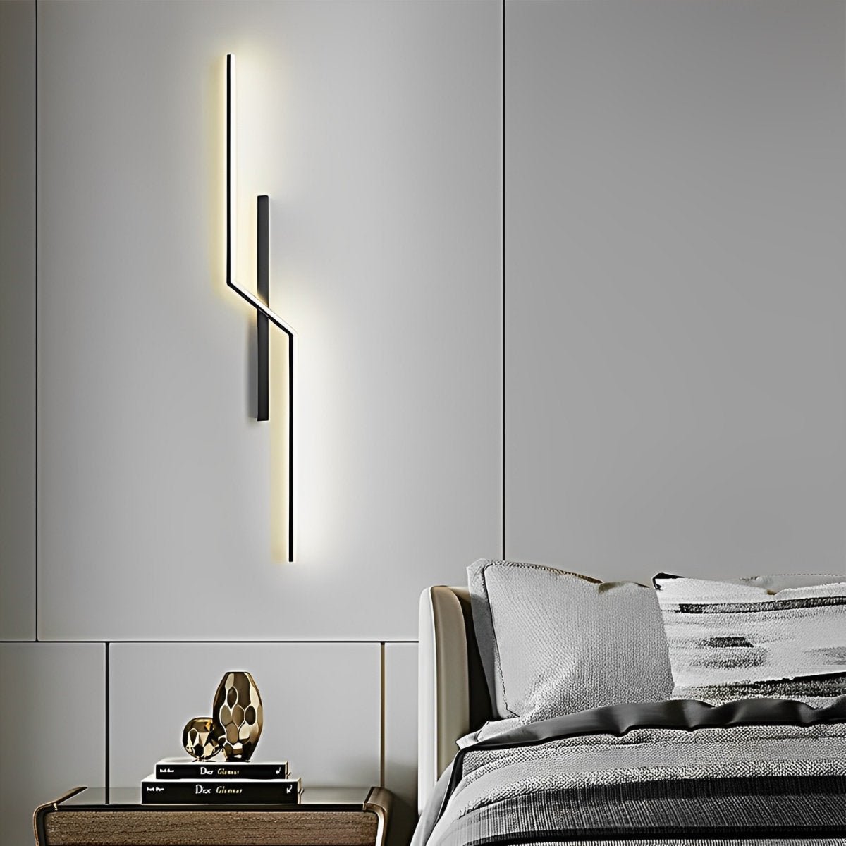 Lines Creative LED Modern Minimalist Wall Sconces Lighting - Flyachilles