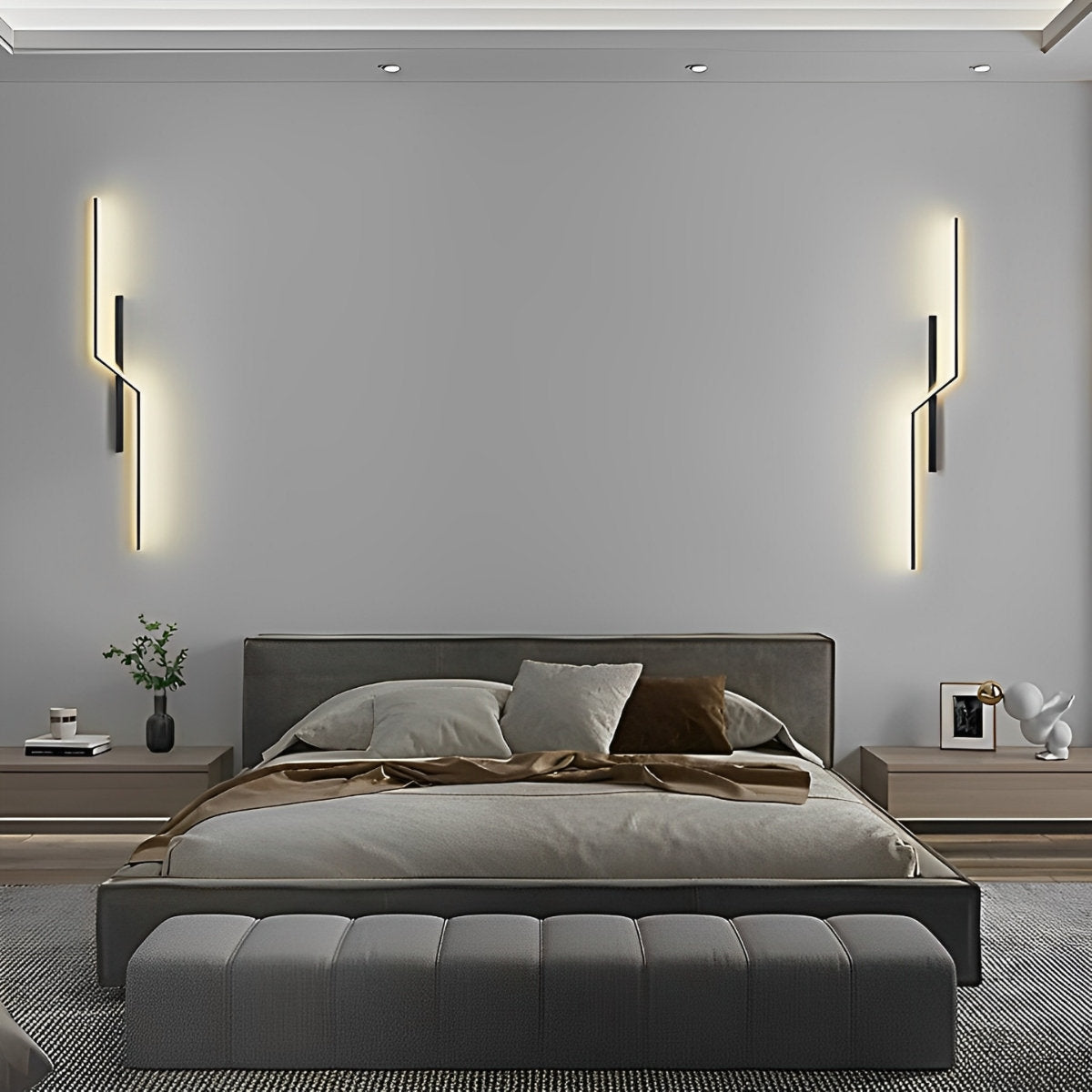 Lines Creative LED Modern Minimalist Wall Sconces Lighting - Flyachilles