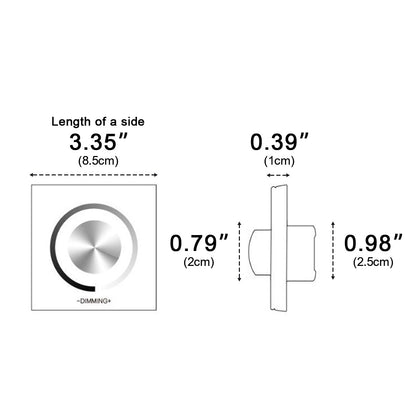 Low Voltage 12/24V Led Light Dimmer PWM Wall Switch Controller - Flyachilles
