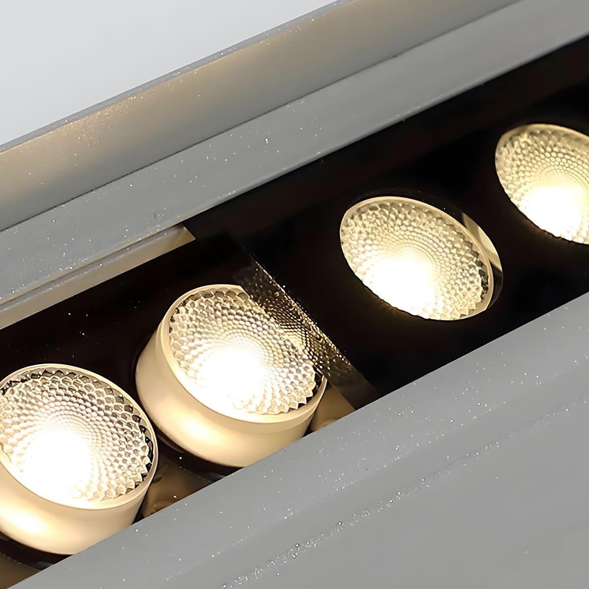 Low Voltage Waterproof Outdoor Recessed LED Wall Washer Lights RGB Dimmable DC24V 39.37&