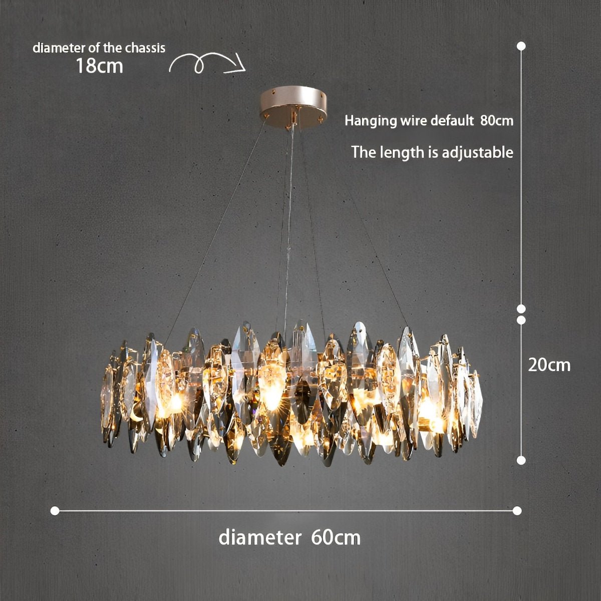 Luxury LED lighting Crystal Chandelier - Flyachilles