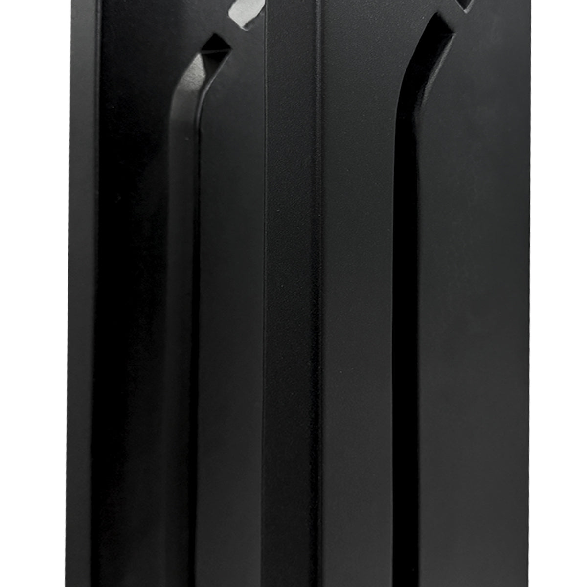 Mecha Modern Ash Black Rectangle LED Column Outdoor Post Lights - Flyachilles