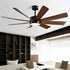 Mid - Century 8 - Blade Scandinavian Minimalist Ceiling Fan with LED Light - Flyachilles