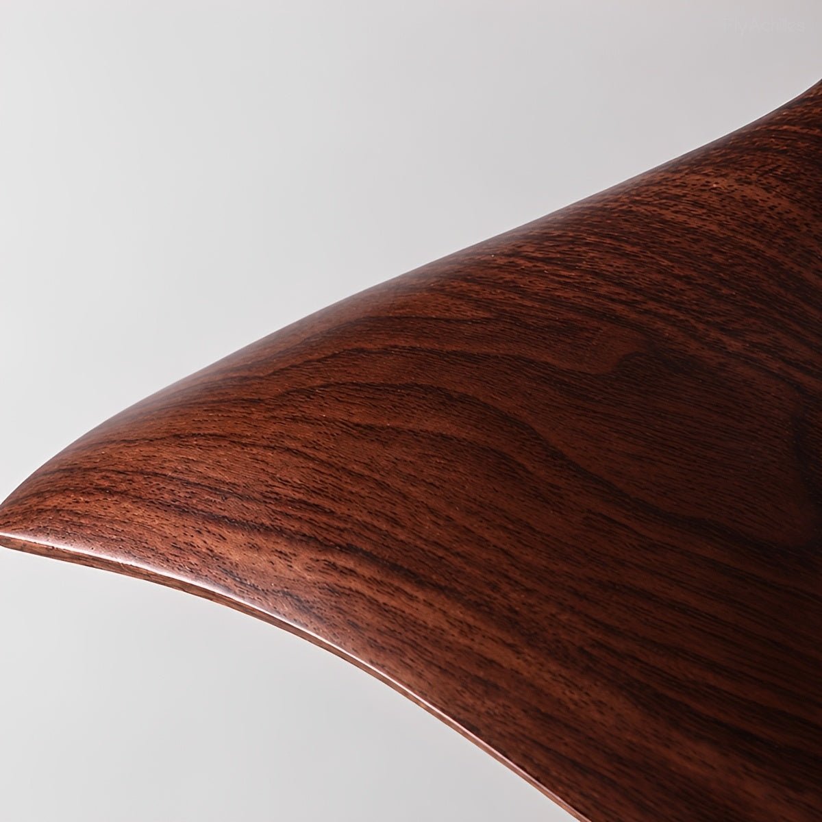 Mid-Century Modern Sculptural Wood Grain Pendant Light - Flyachilles