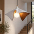 Mid-Century Modern Sculptural Wood Grain Pendant Light - Flyachilles