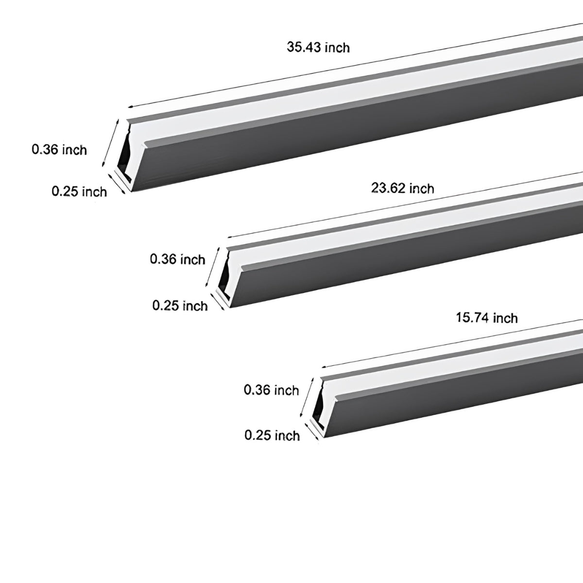 Mini Recessed Invisible LED Strip Linear Lights Under Cabinet Lighting - Flyachilles