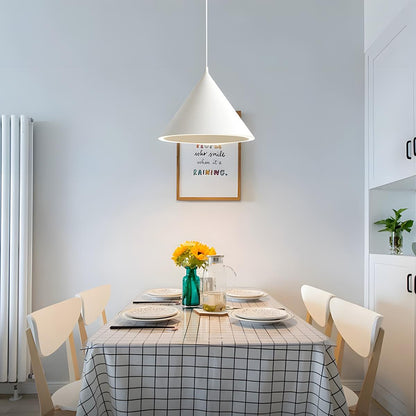 Minimalist Conical LED Macaron Color Pendant Light Island Lighting Chandelier - Flyachilles