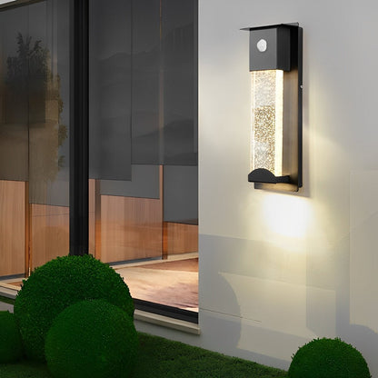 Minimalist Crystal Bubble Glass Waterproof LED Motion Sensor Wall Lamp - Flyachilles