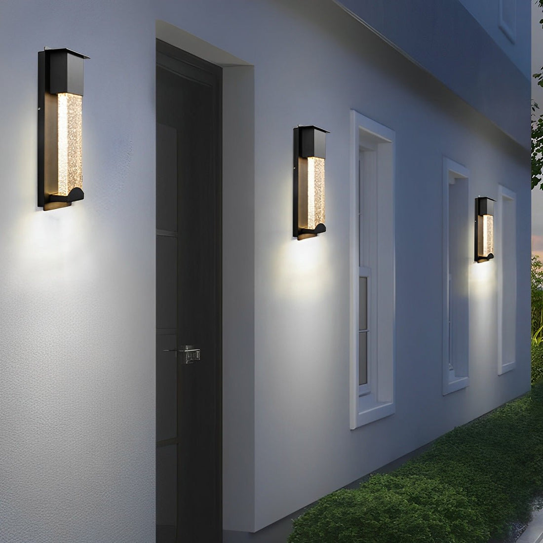 Minimalist Crystal Bubble Glass Waterproof LED Motion Sensor Wall Lamp - Flyachilles
