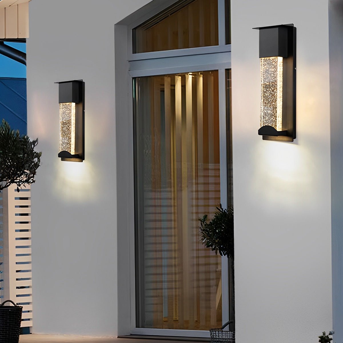 Minimalist Crystal Bubble Glass Waterproof LED Motion Sensor Wall Lamp - Flyachilles