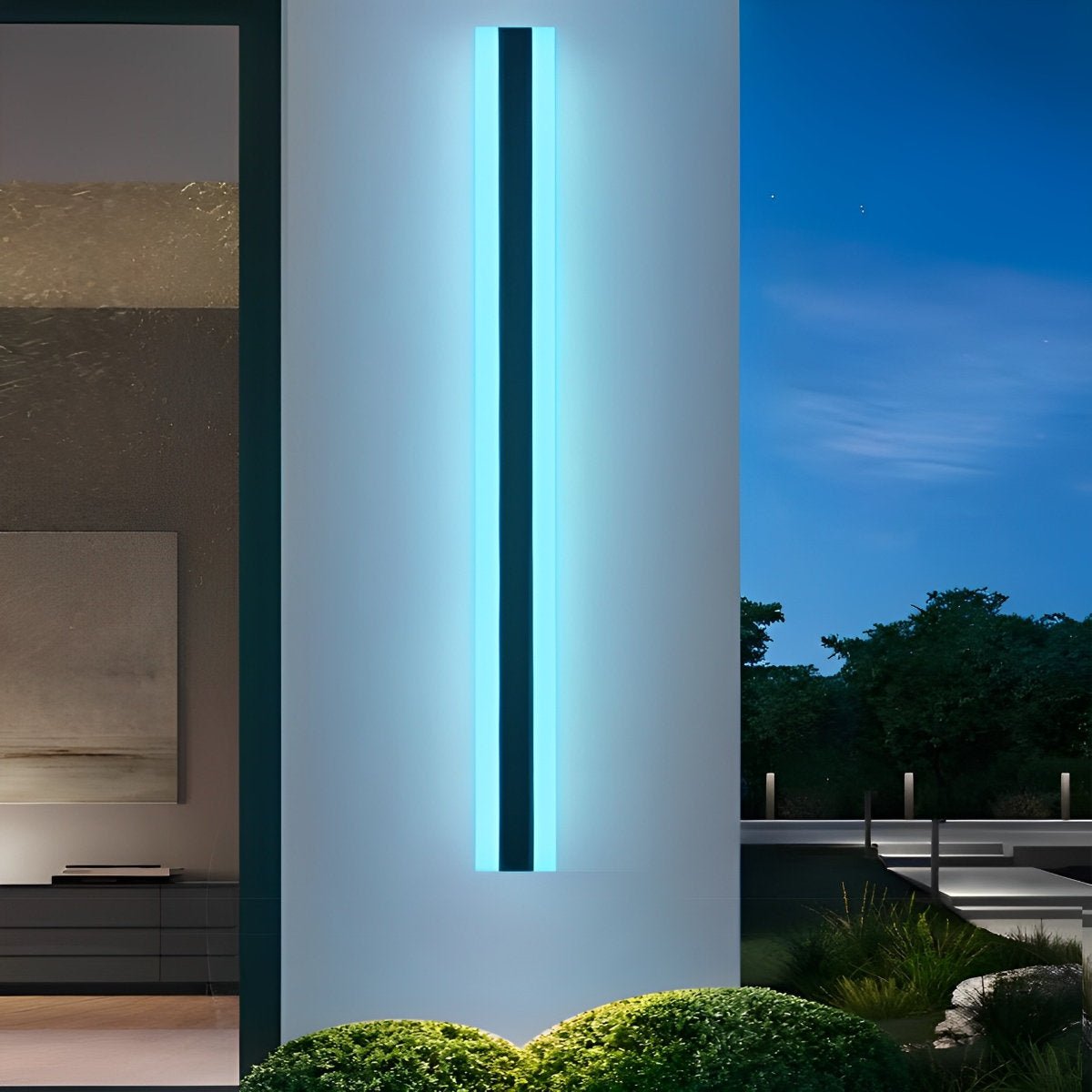 Minimalist Line Outdoor Waterproof LED Garden Wall Sconces - Flyachilles