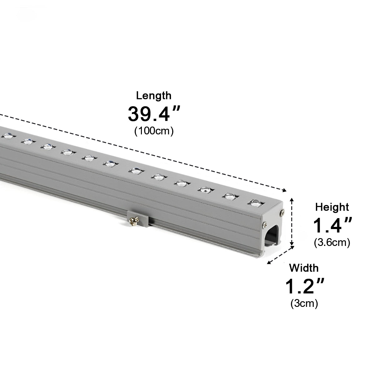 Minimalist Linear Splicing Waterproof DC24V Outdoor LED Strip Lights - Flyachilles