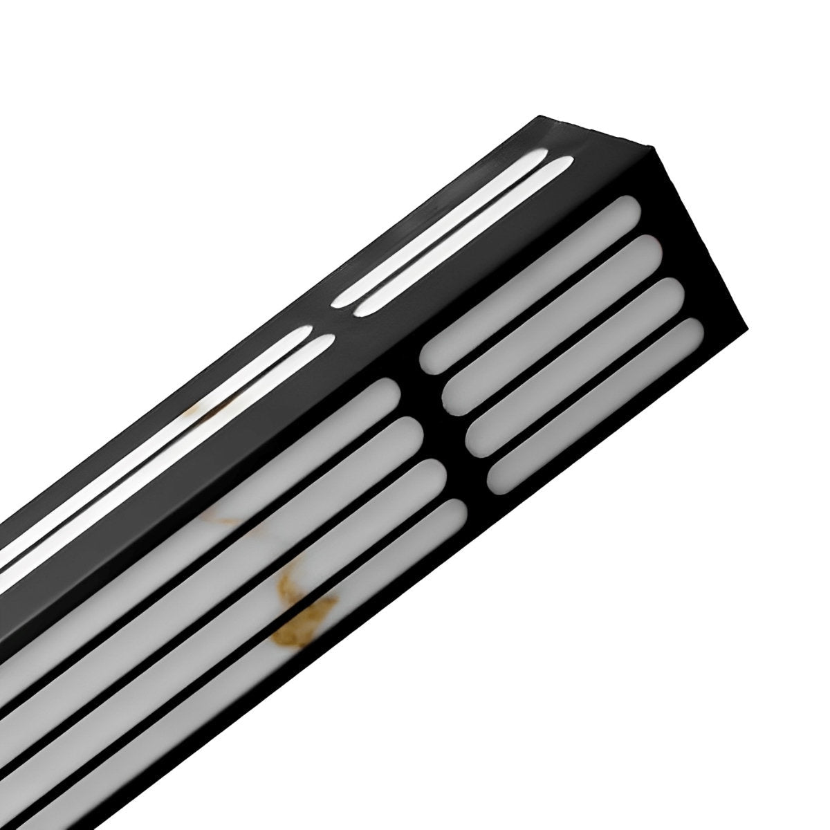 Minimalist Modern Linear Rectangular Waterproof Black Outdoor Wall Sconce - Flyachilles