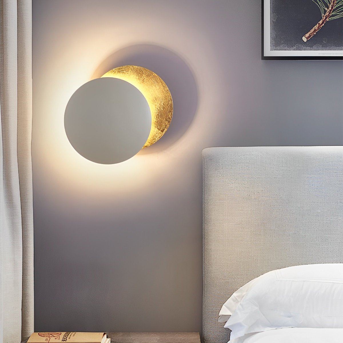 Minimalist Moon Eclipse Creative Wall Sconce - Flyachilles