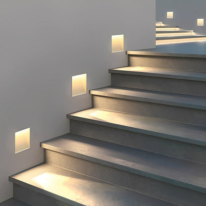 Minimalist Motion Sensor LED Recessed Stairway Lights Step Light - Flyachilles