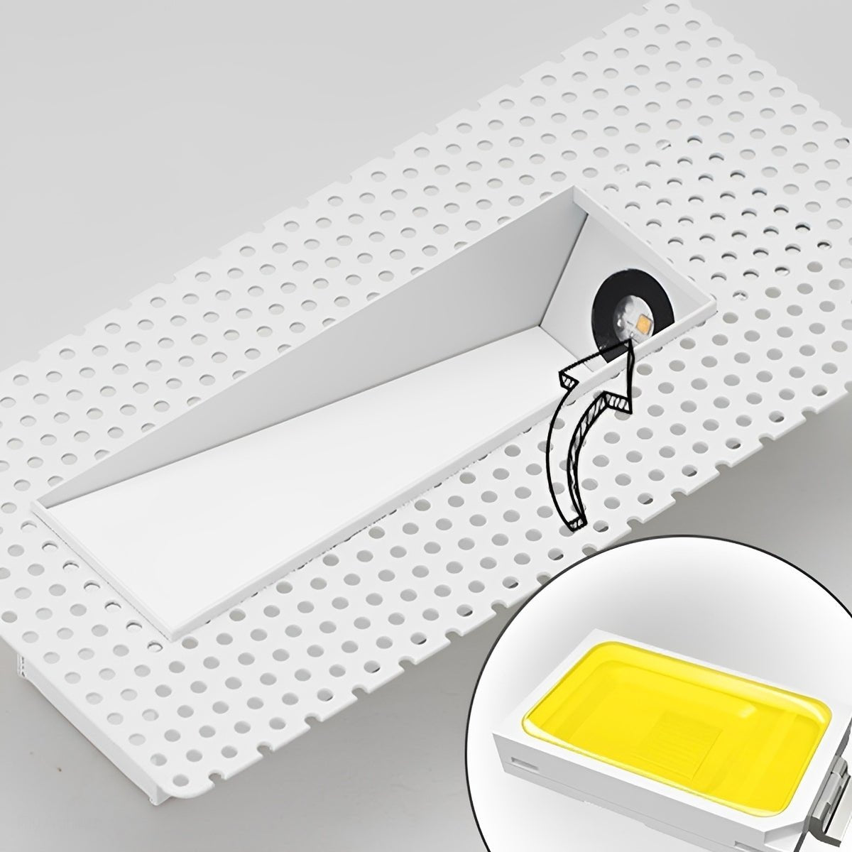 Minimalist Motion Sensor LED Recessed Stairway Lights Step Light - Flyachilles