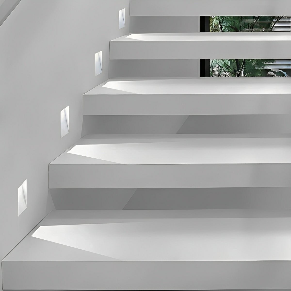Minimalist Motion Sensor LED Recessed Stairway Lights Step Light - Flyachilles