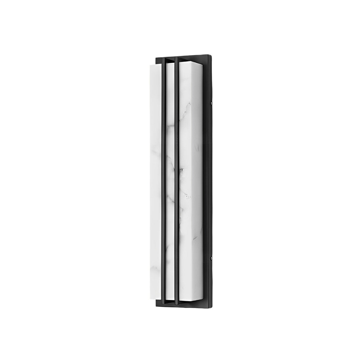 Minimalist Rectangular Resin Waterproof LED Black Modern Outdoor Lighting - Flyachilles