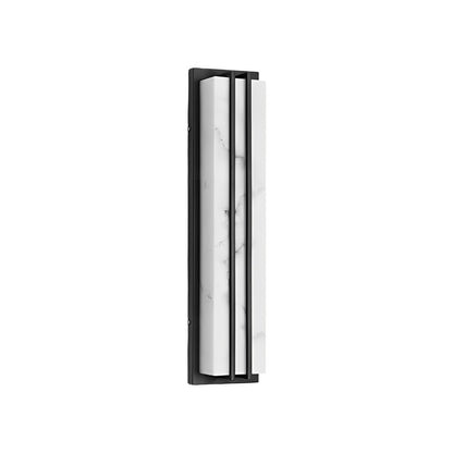 Minimalist Rectangular Resin Waterproof LED Black Modern Outdoor Lighting - Flyachilles