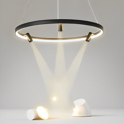 Minimalist Round Ring Creative LED Chandelier Hanging Lamp - Flyachilles