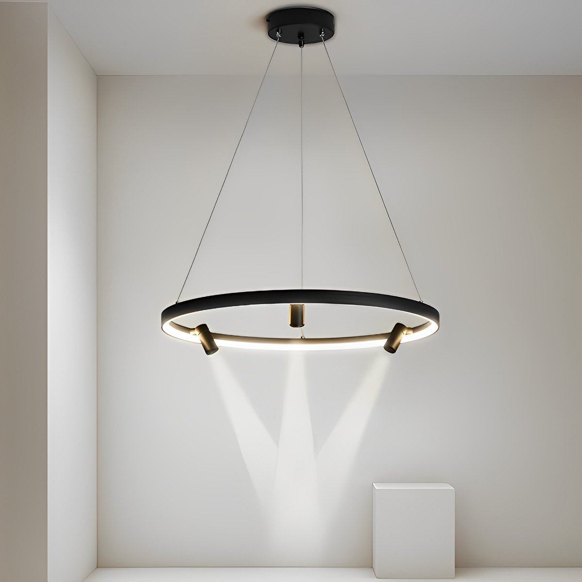 Minimalist Round Ring Creative LED Chandelier Hanging Lamp - Flyachilles