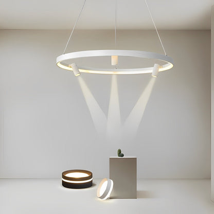 Minimalist Round Ring Creative LED Chandelier Hanging Lamp - Flyachilles