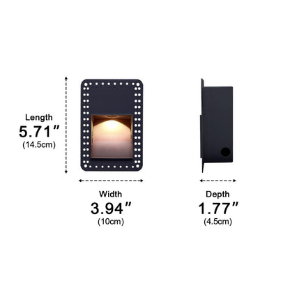 Minimalist Square LED Recessed Stairway Wall Light - Flyachilles