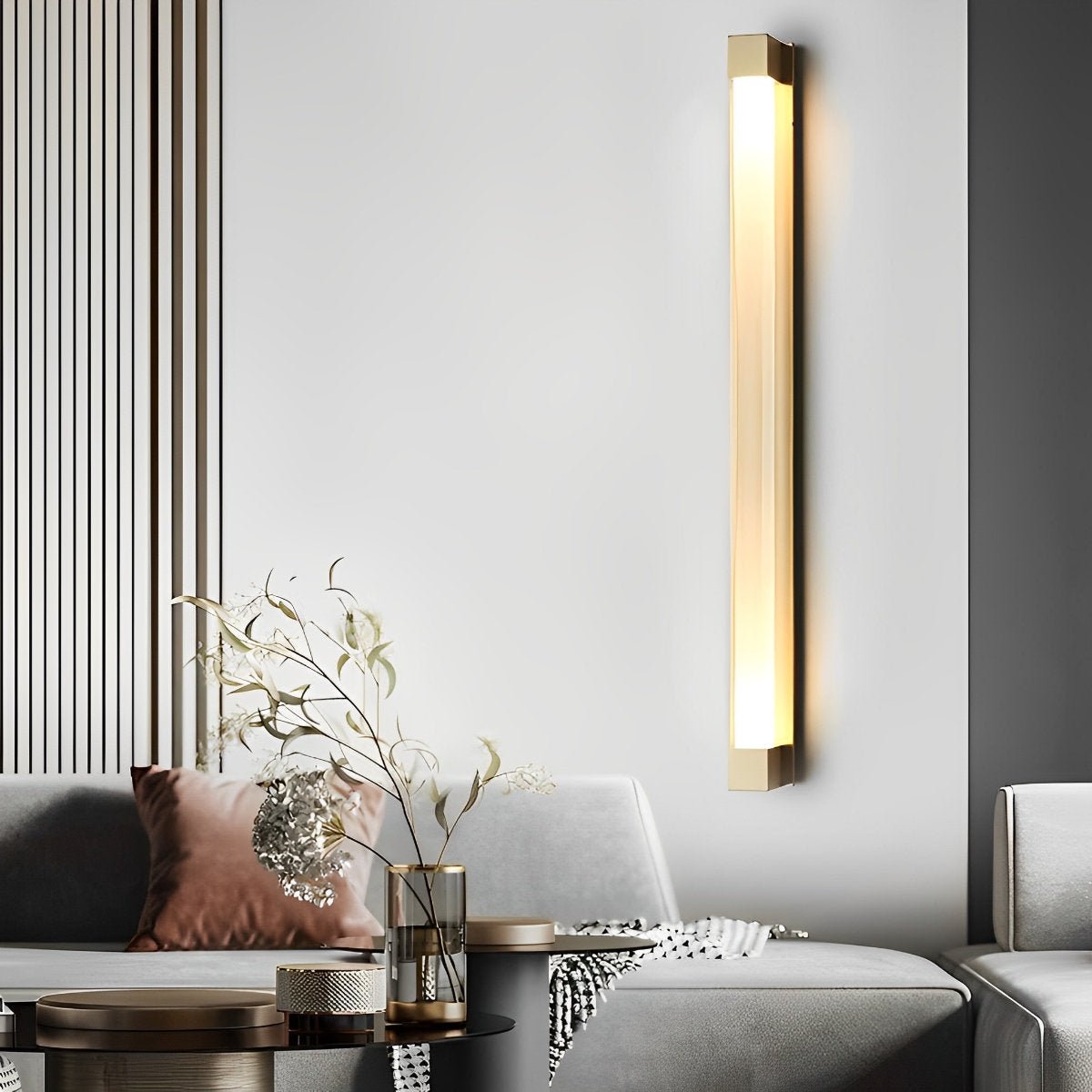 Minimalist Strip Crystal LED Postmodern Wall Sconce Lighting - Flyachilles