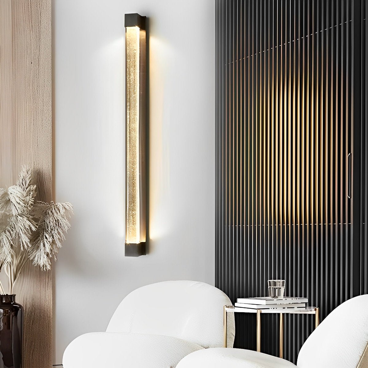 Minimalist Strip Crystal LED Postmodern Wall Sconce Lighting - Flyachilles