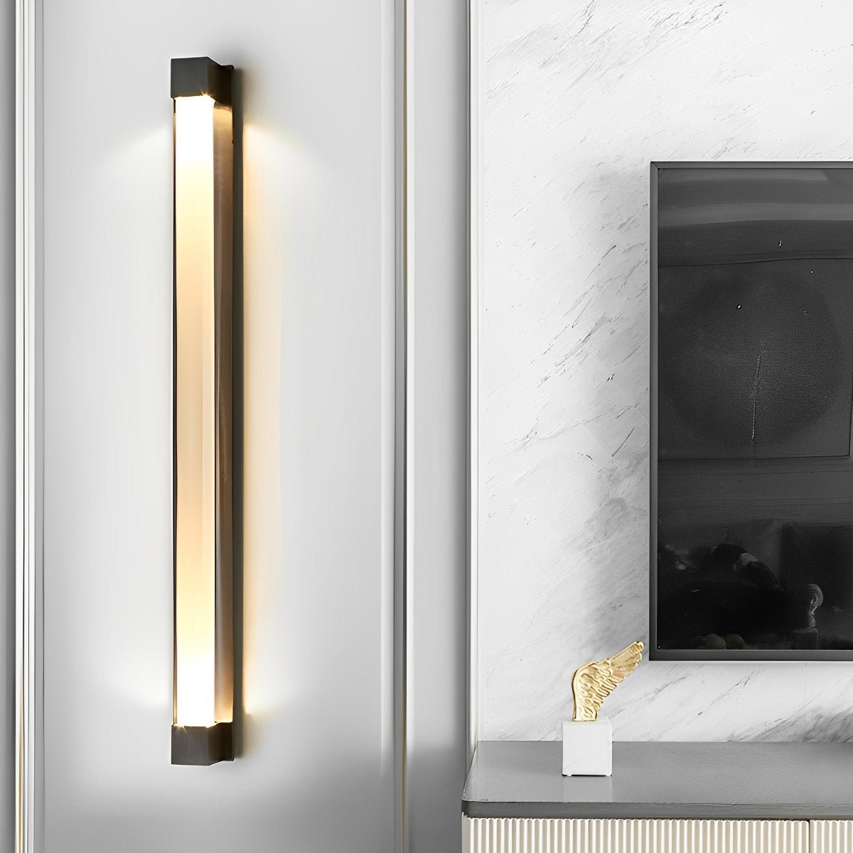 Minimalist Strip Crystal LED Postmodern Wall Sconce Lighting - Flyachilles