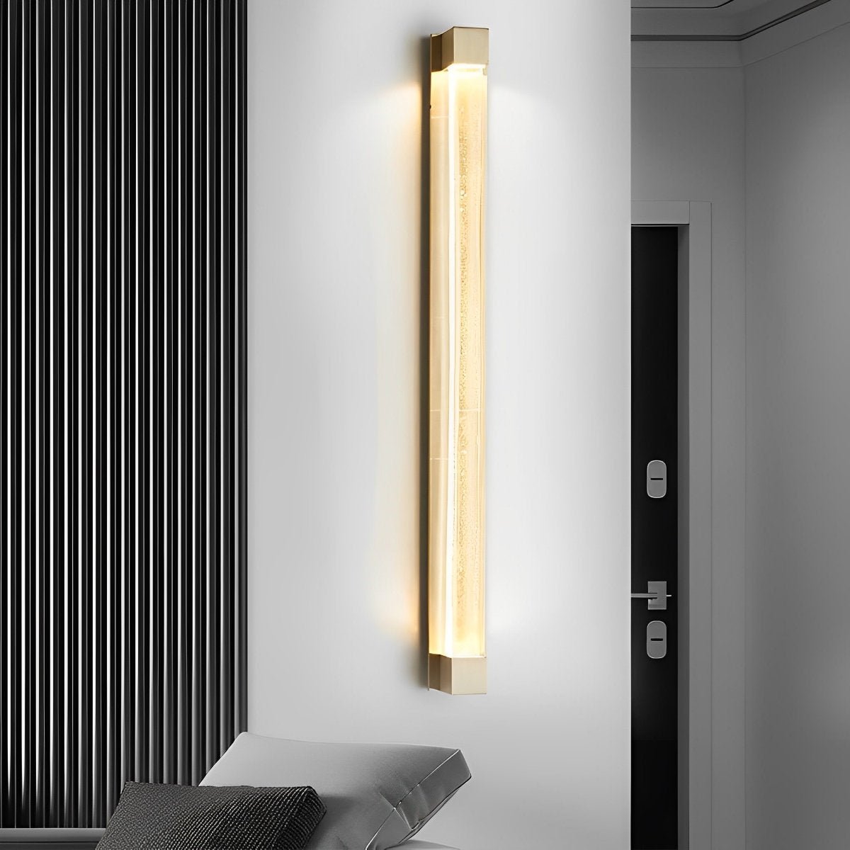 Minimalist Strip Crystal LED Postmodern Wall Sconce Lighting - Flyachilles