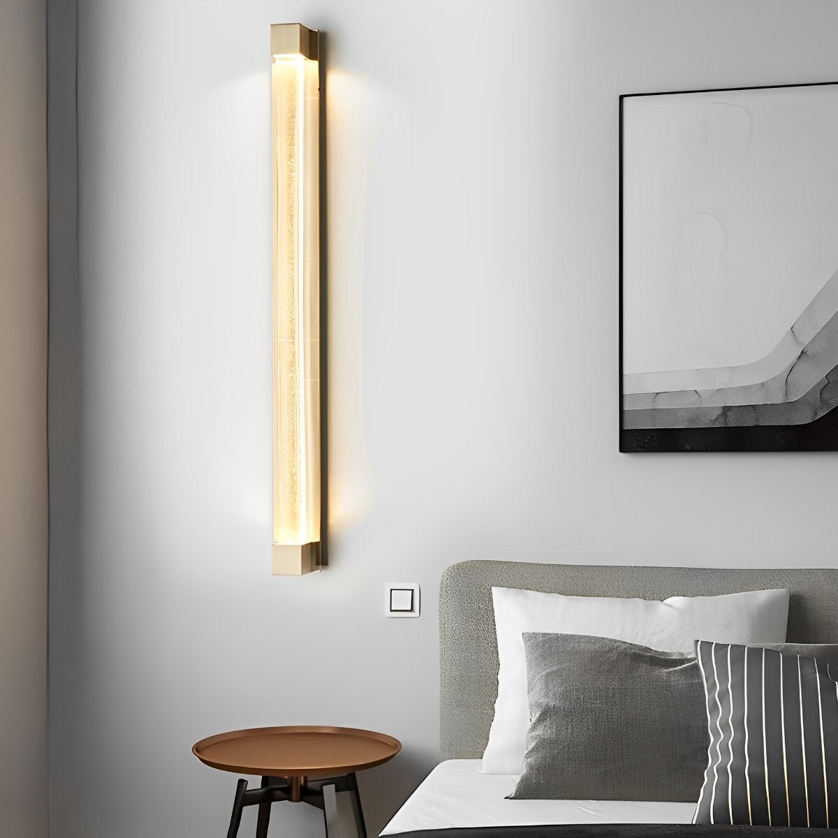 Minimalist Strip Crystal LED Postmodern Wall Sconce Lighting - Flyachilles