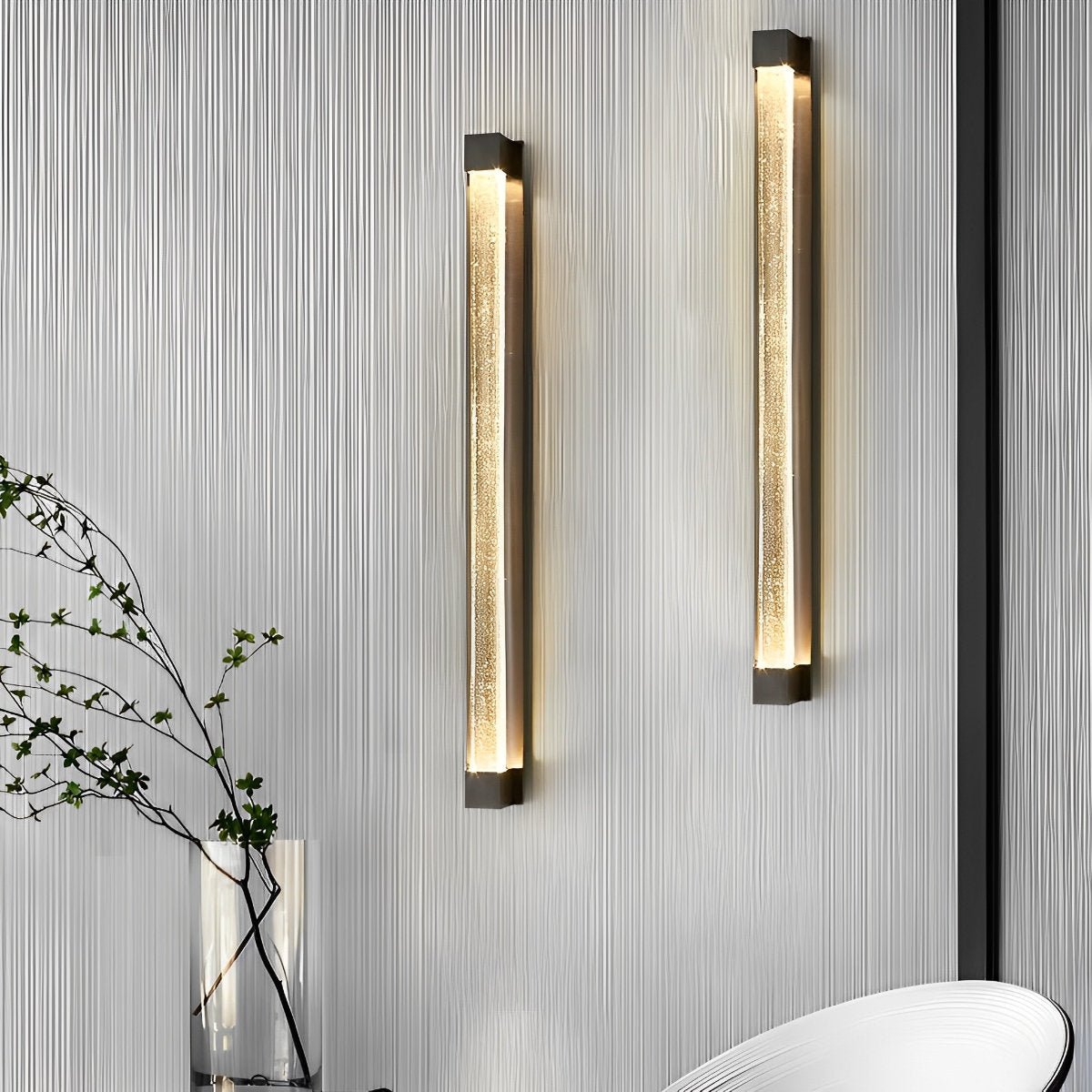 Minimalist Strip Crystal LED Postmodern Wall Sconce Lighting - Flyachilles