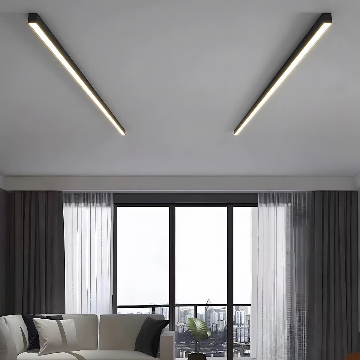 Minimalist Strip Dimming LED Modern Ceiling Light - Flyachilles