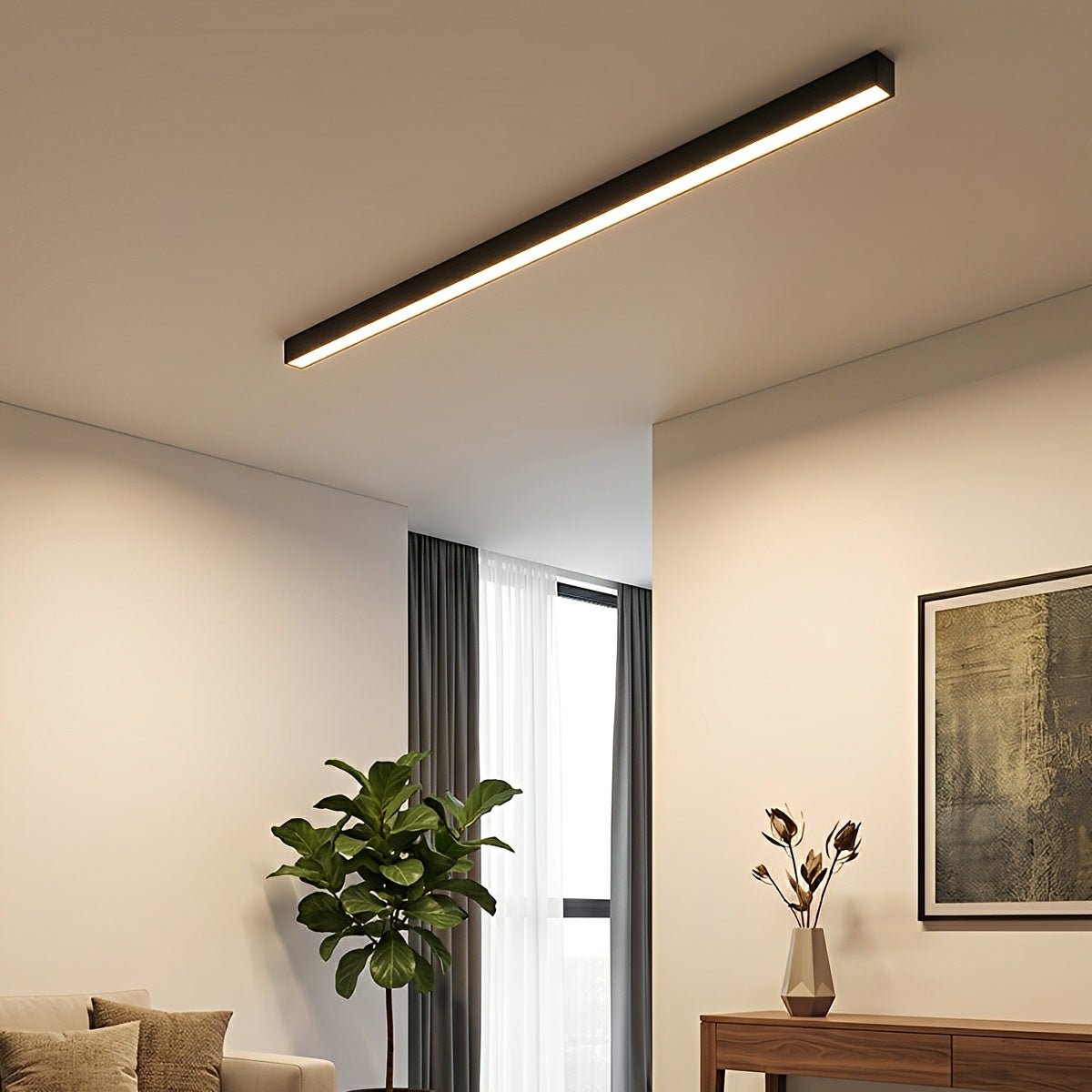 Minimalist Strip Dimming LED Modern Ceiling Light - Flyachilles