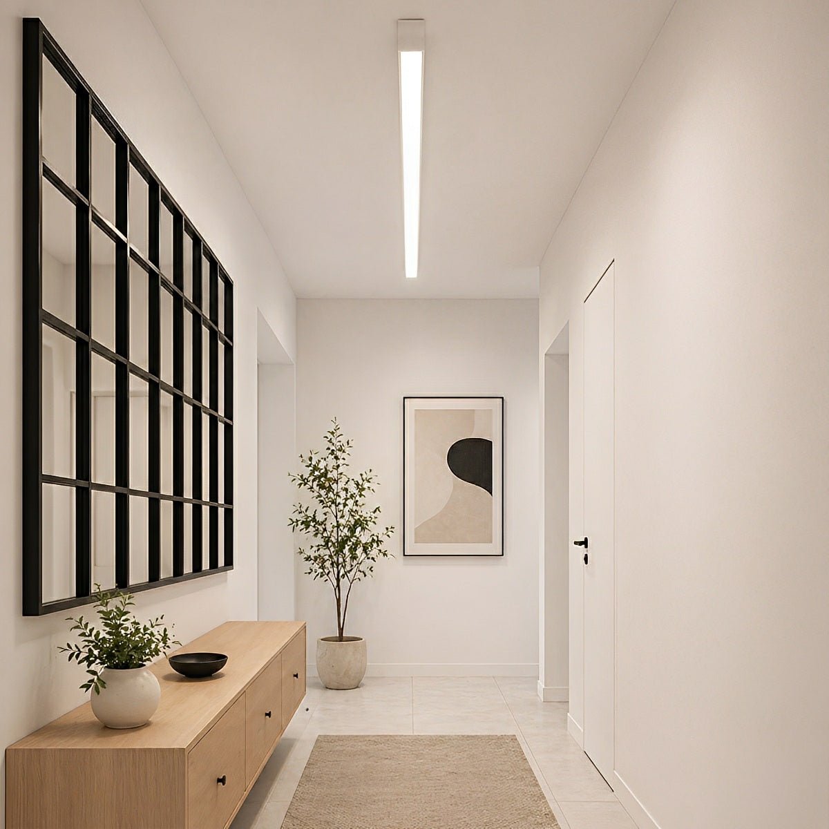 Minimalist Strip Dimming LED Modern Ceiling Light - Flyachilles
