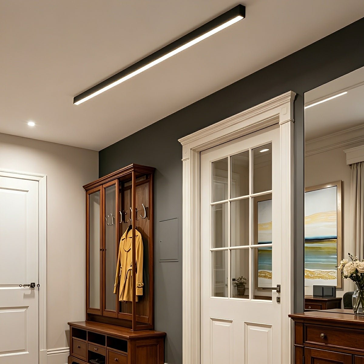 Minimalist Strip Dimming LED Modern Ceiling Light - Flyachilles