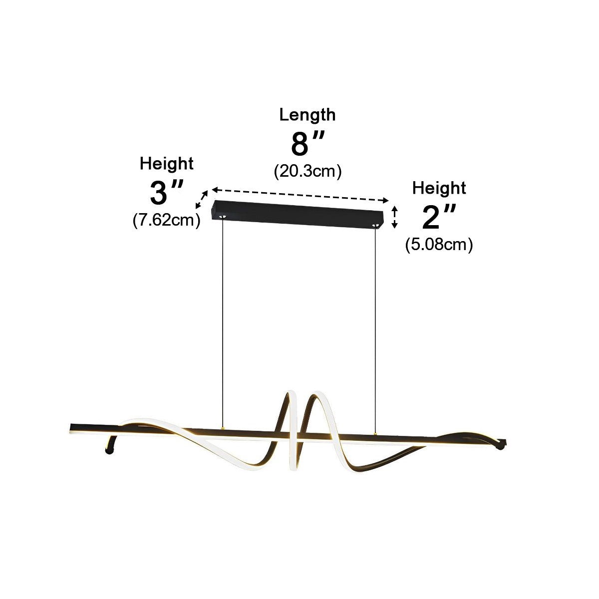 Minimalist Strip LED Stepless Dimming Pendant Lighting Ceiling Lighting - Flyachilles