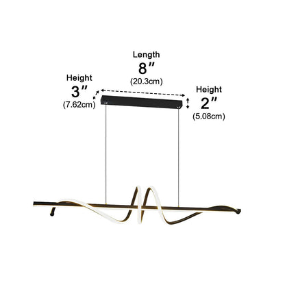 Minimalist Strip LED Stepless Dimming Pendant Lighting Ceiling Lighting - Flyachilles