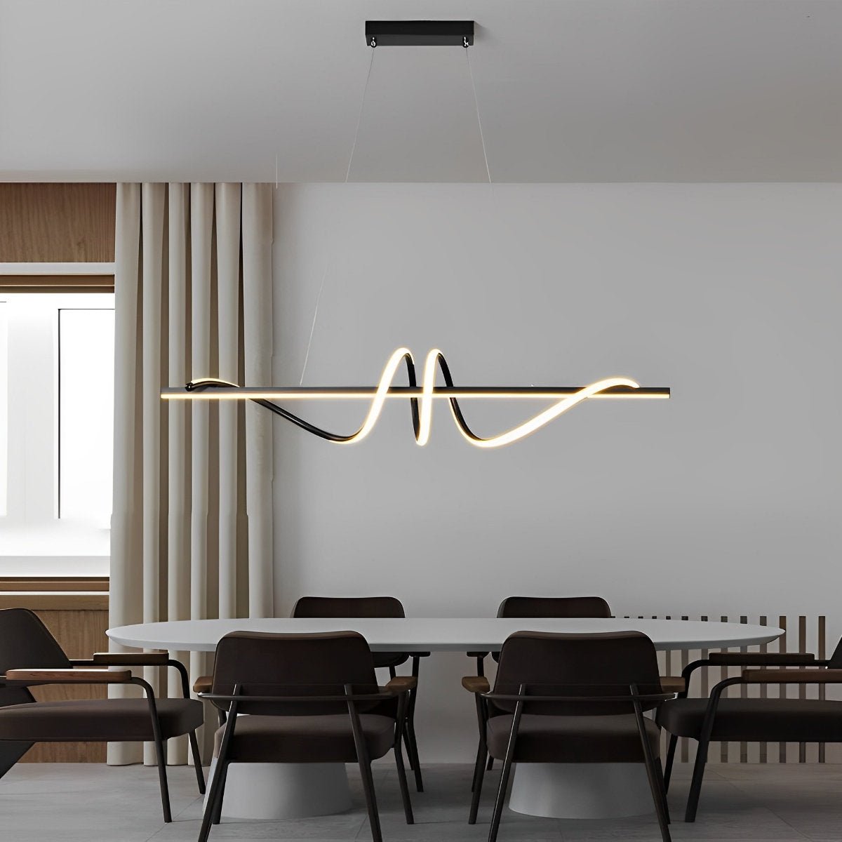 Minimalist Strip LED Stepless Dimming Pendant Lighting Ceiling Lighting - Flyachilles