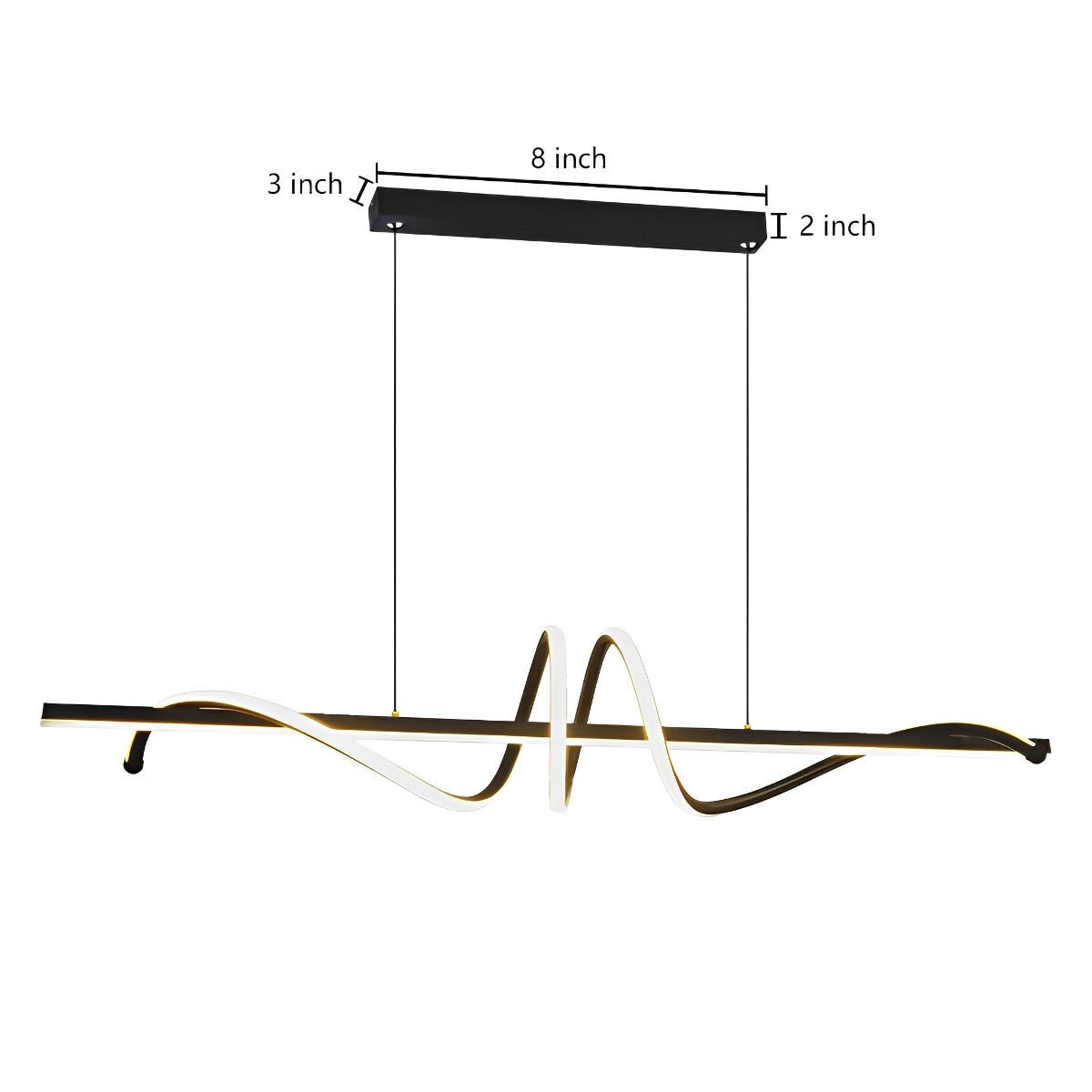 Minimalist Strip LED Stepless Dimming Pendant Lighting Ceiling Lighting - Flyachilles